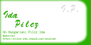 ida pilcz business card